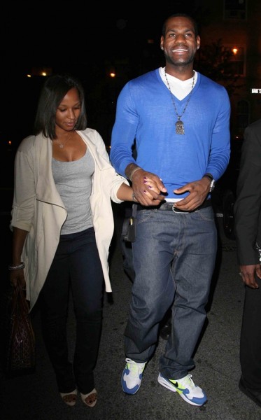 LEBRON JAMES and GIRLFRIEND SAVANNAH BRINSON