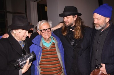 Jonas Mekas, Albert Maysles, Michael Stipe