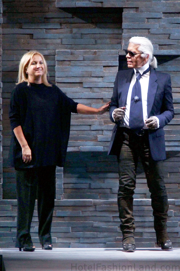 Silvia Fendi and Karl Lagerfeld 