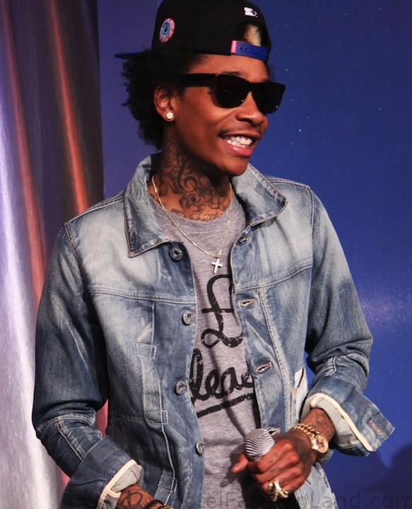 Wiz Khalifa promoting his new album "Rolling Papers" in New York ...